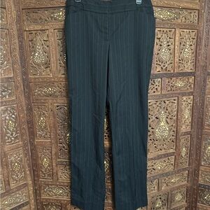 Black Pinstripe Trousers